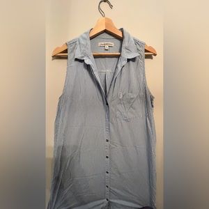 Abercrombie & Fitch, Blue pinstripe tank top, Large